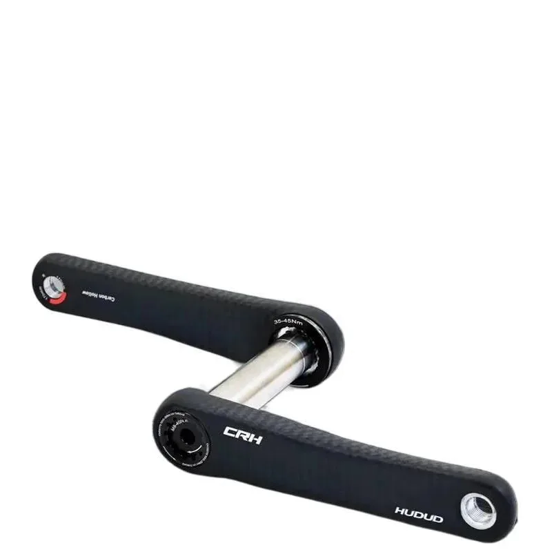 AliExpress NONE HUDUD Carbon Road Bike Crankset 277g Ultra Light 24mm Titanium Axle Easton Spider Fit Xcadey Sigeyi Power Meter