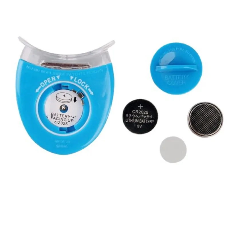 1PCS LED Zähne Bleaching Lampe Blau Licht Ultraviolett Hause Mini Weiß Blau Frische Mund Schutz Oral Reinigung Körperpflege