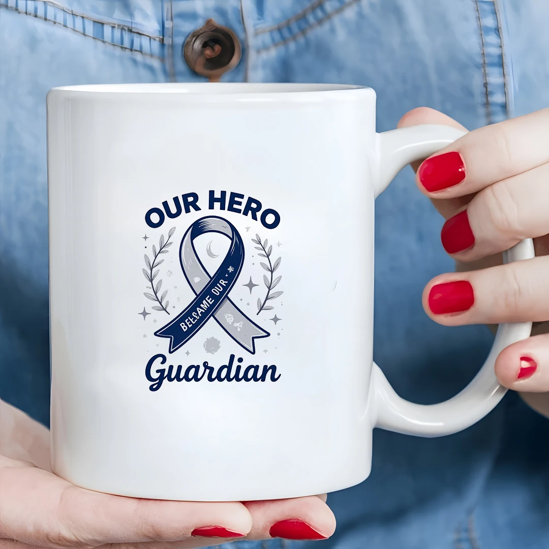 

11oz Hero Tribute Blue Ribbon Cup Kids Drink Cup Christmas Gift Family Office Cup