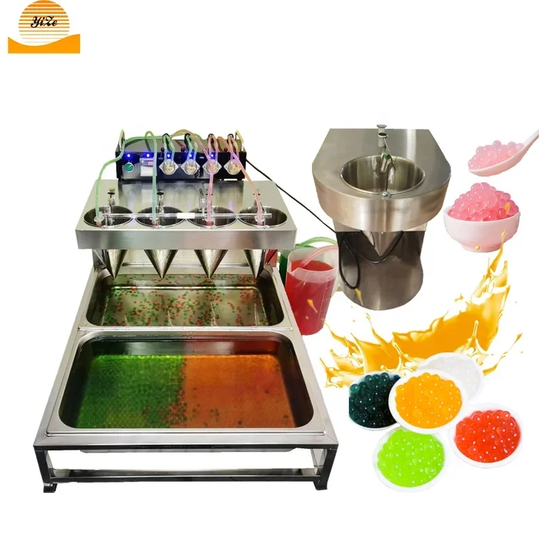 

Automatic Small Bubble Tea Equipment Single Head model Popping Boba Making Machine Mini Boba Molding Maker