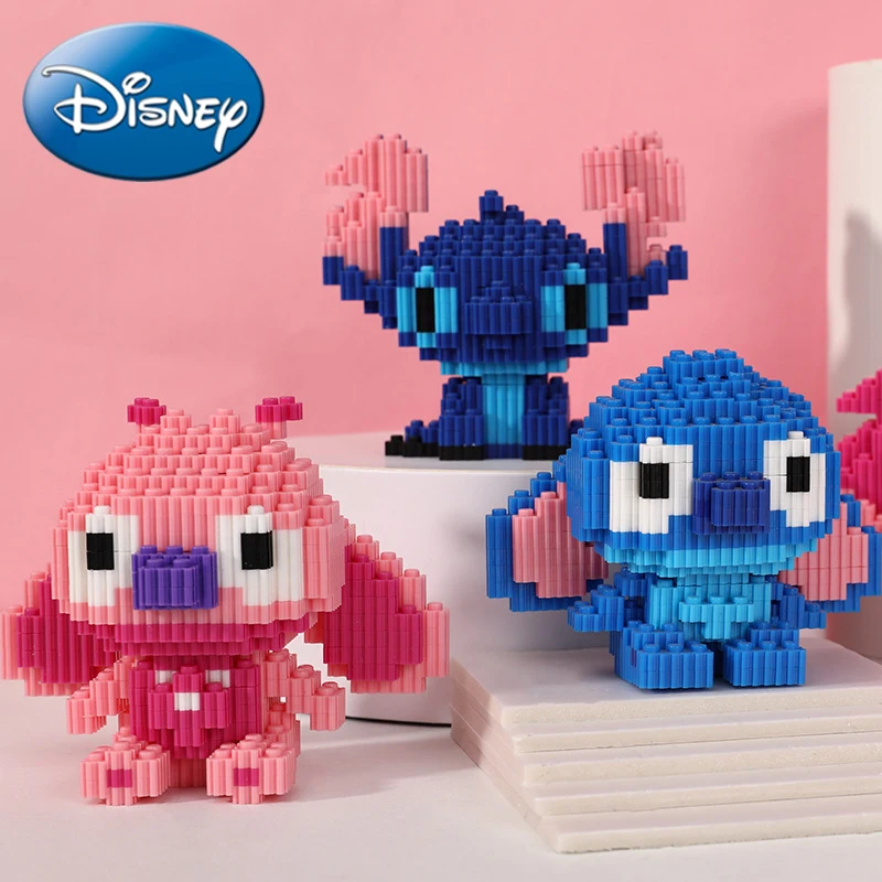 

Disney Lilo & Stitch Building Blocks Cartoon Characters Action Figures Assembled Model Educational Kids Toys for Christmas Gifts