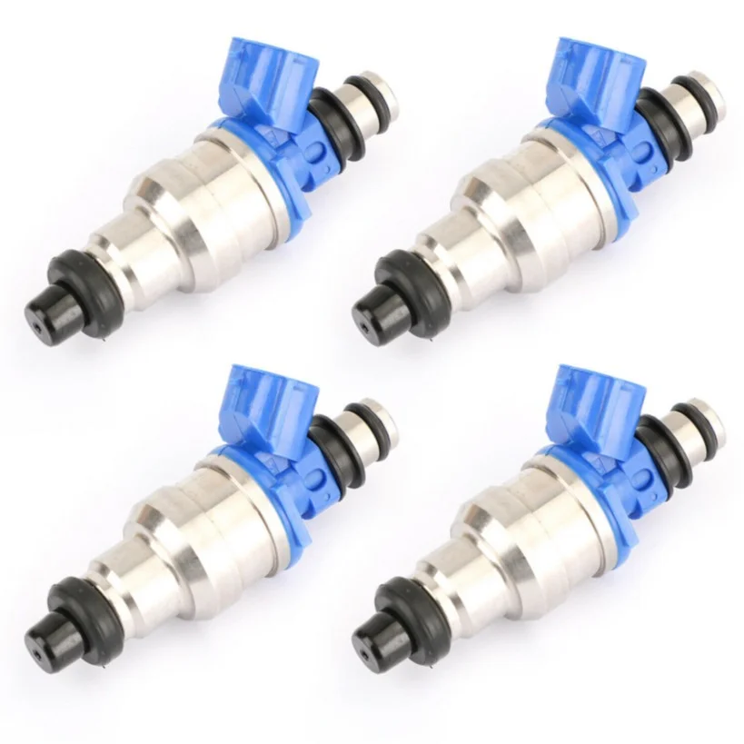 4-Piece Injector 195500-1970 B6S7-13-250 Injection Nozzle for 1990-1993 1.6L 2.2L I4 Engines