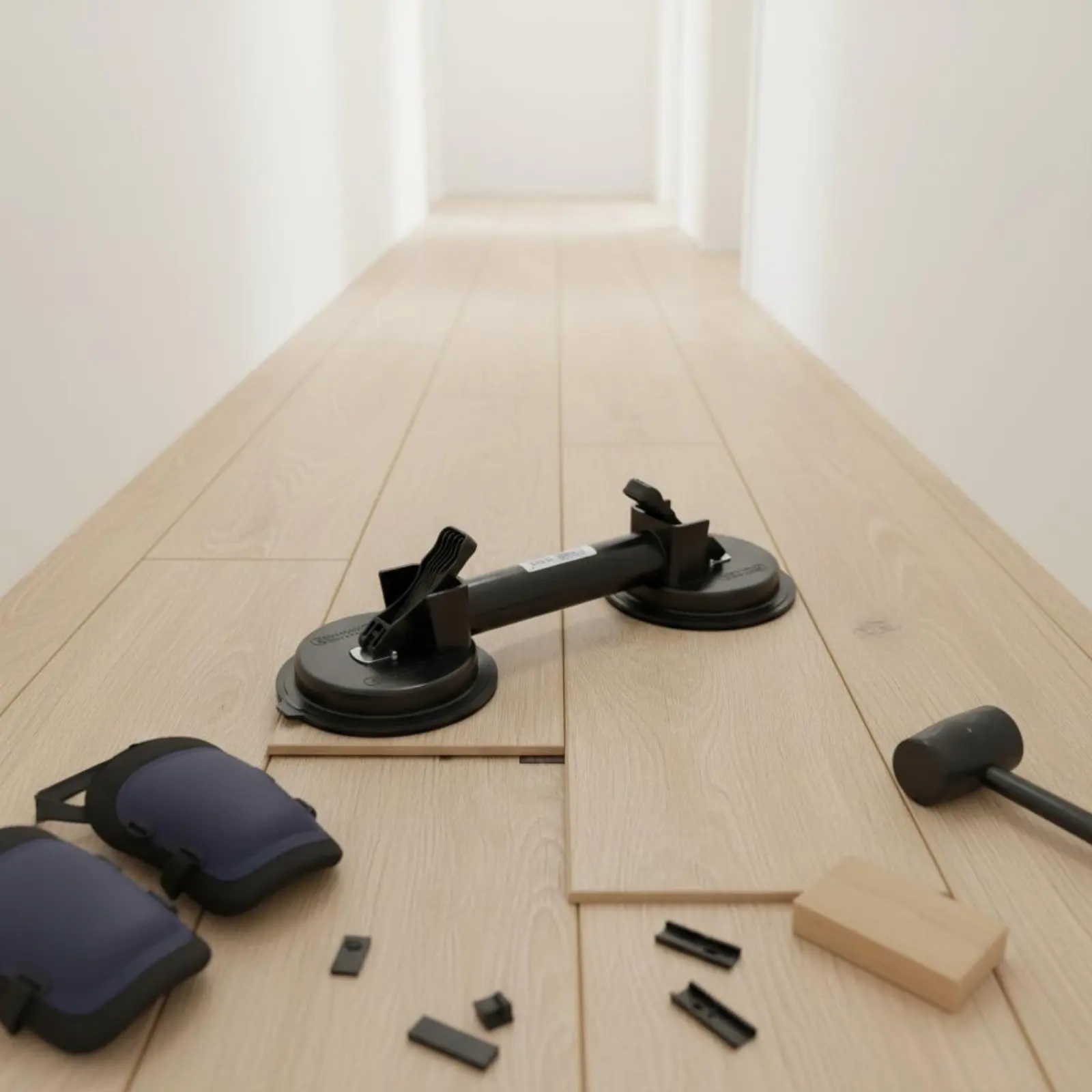 

Двухсторонний зажим для пола с присосками, инструмент для выравнивания швов деревянных полов, с рычагами для легкого отсоединения, для домашних мастеров и любителей DIY