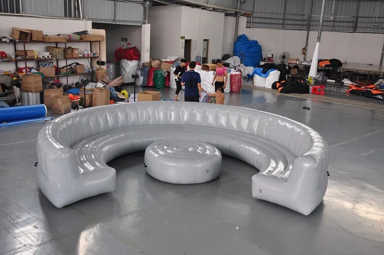 Sofá inflable comercial con mesa, sofá cama, barato, gran oferta