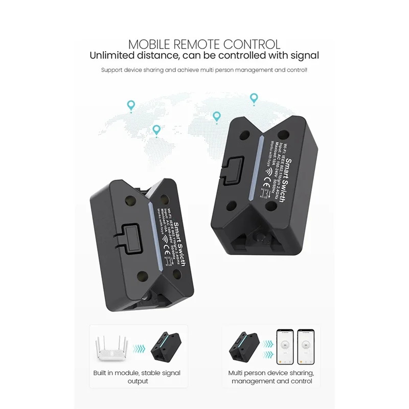 【Limited-Stock!】Tuya Wifi Smart Circuit Breaker Tuya Wifi Smart Circuit Breaker 10A Smart Circuit Breaker