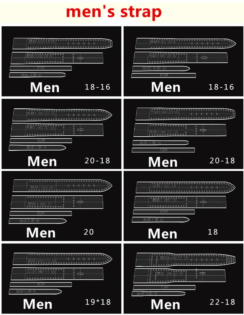 Modello di stencil per cinturino per orologio in acrilico trasparente Strumento artigianale in pelle fai-da-te Forniture fai-da-te per la casa