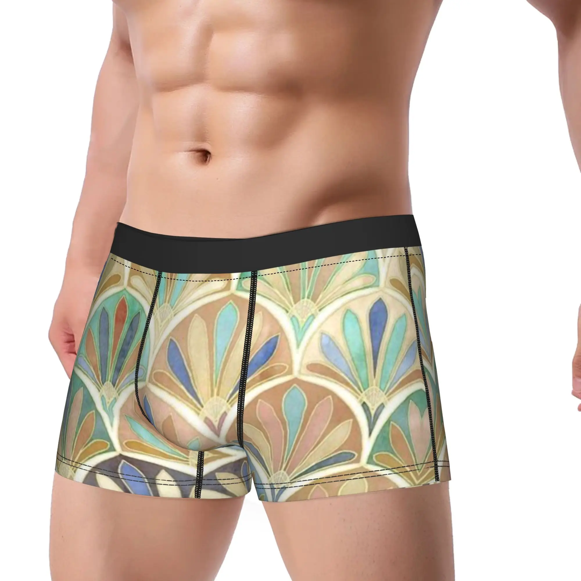 Sector (1) Fan Pattern Underpants Homme Panties Man Underwear Comfortable Shorts Boxer Briefs