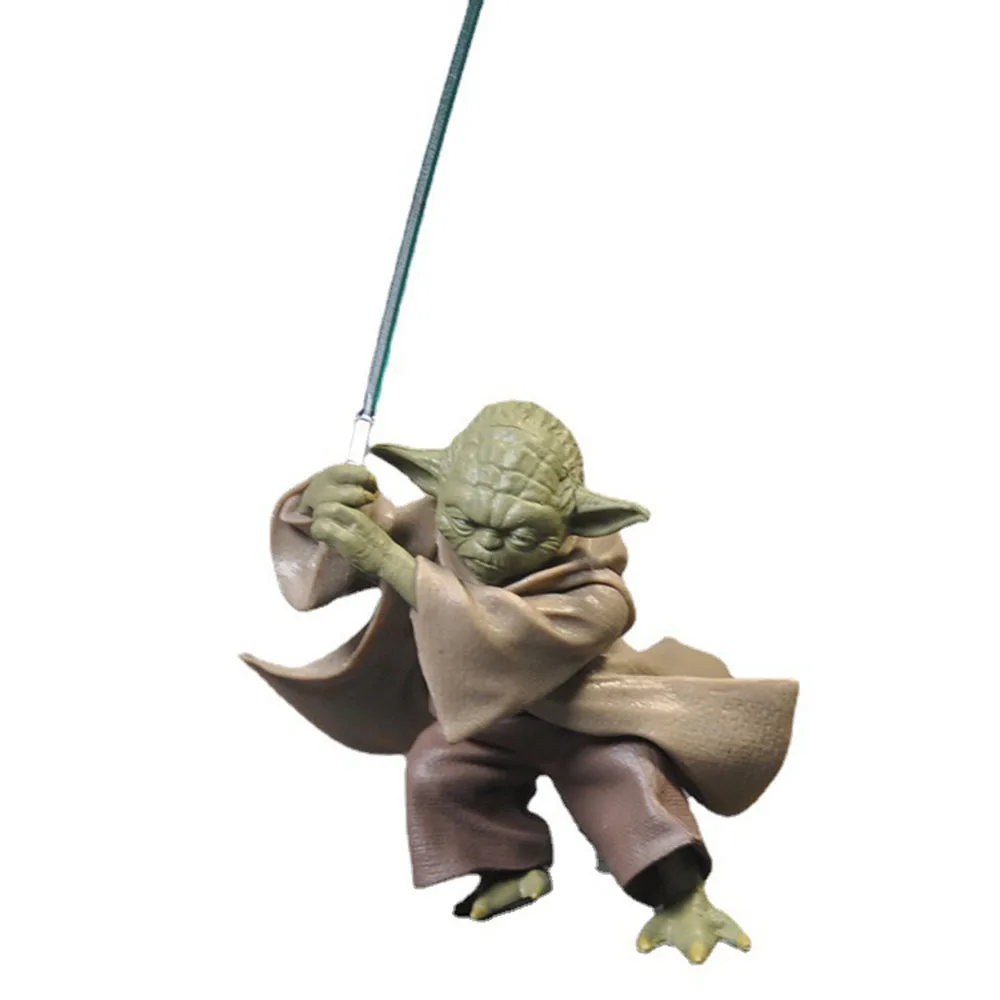 Disney Anime Star Wars Mandalorian Master Yoda with Sword Action Figure GK Model Collection Desktop Decor Fashion Doll Gift Toy