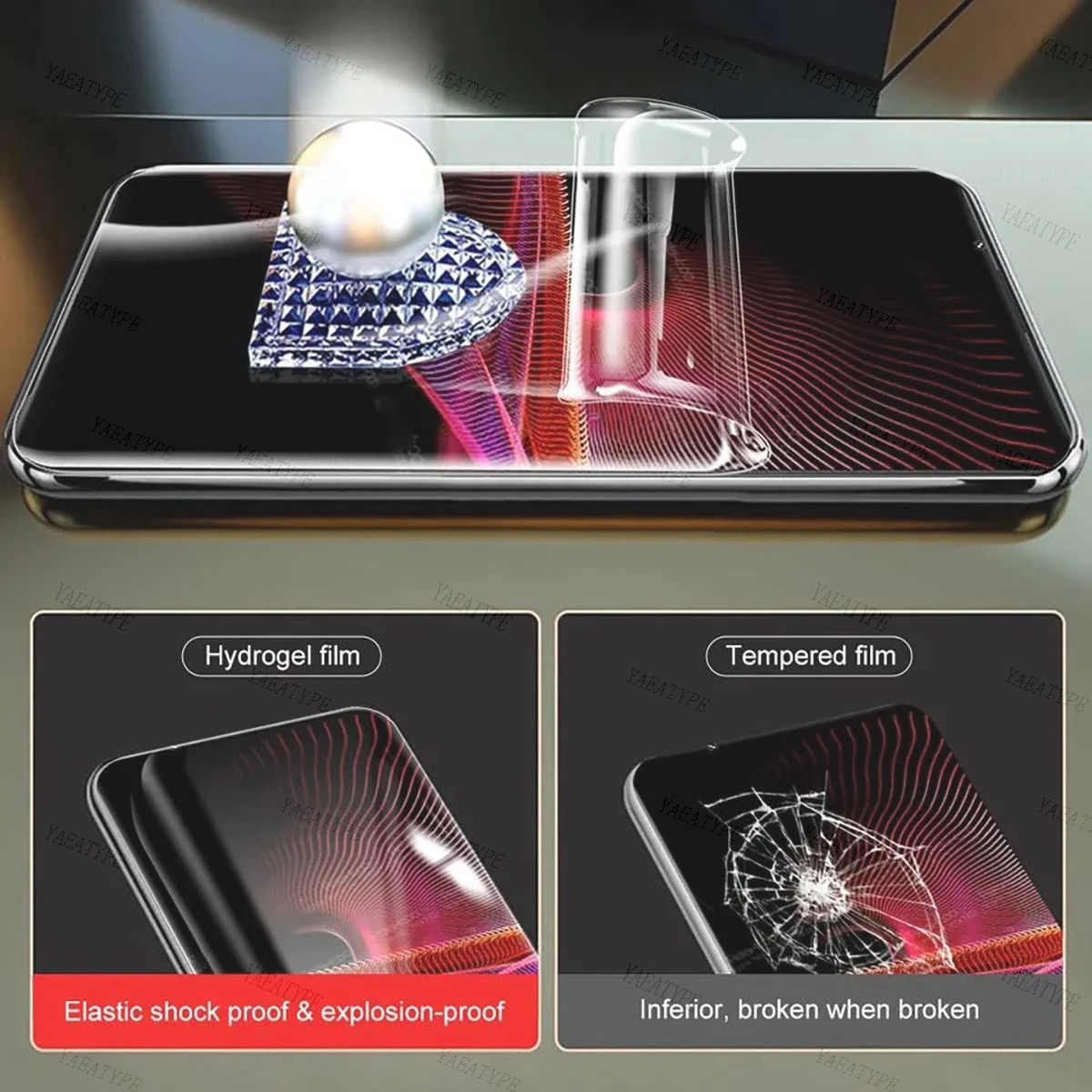3 SZTUKI ochraniacza ekranu do Sony Xperia 5 10 XA2 XA1 Plus 1 IV V III Lite II 8 L4 L3 L2 L1 Ace 3 2 Pro-i Hydrożelowa folia ochronna — zdjęcie 4