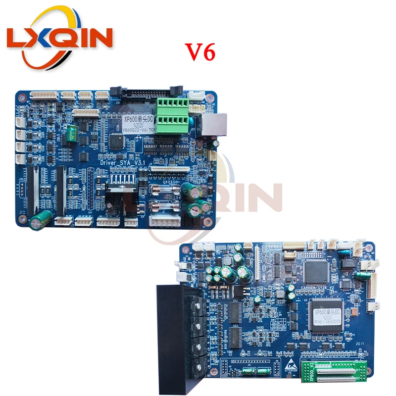 LXQIN new version V6/V12 Senyang board for Epson xp600 single head carriage board main board for Eco solvent printer