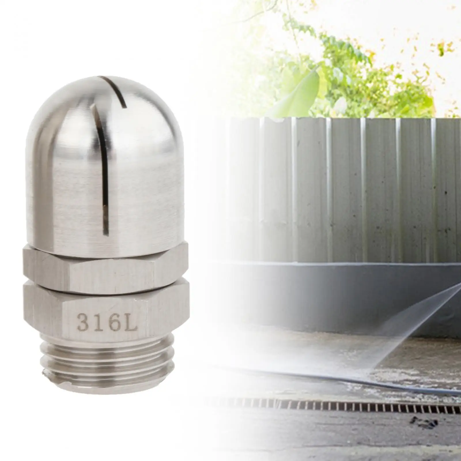 High Pressure Stainless Steel Rotating Spray Ball 360 Degree Nozzle for Cleaning Small Food Barrels