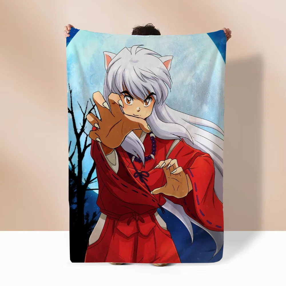 Inuyasha Warm Winter Blankets for Sofa Cover Blanket Bed Throw Luxury Bedding Beach Towel Knitted Plaid Home and Decoration Knee