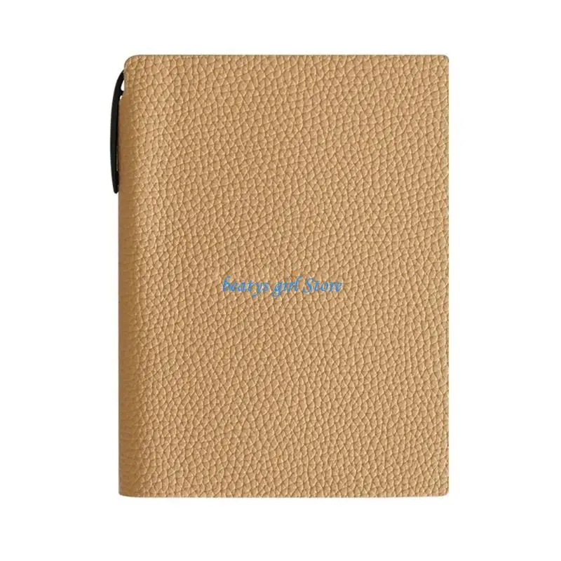 C7AB Pocket Size Journal Notebook With Waterproof PU Leather Cover And 90 Sheets Flexible Ribbon Bookmarks For Office School And