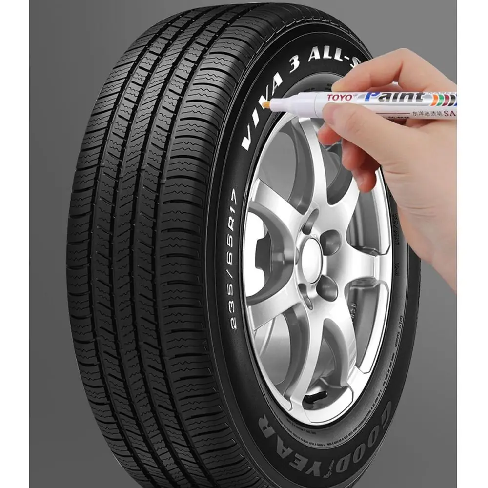 Auto Rubber Tyre Paint Pen Waterproof Cars Wheel Tire Oily Mark Pen Permanent Paint Marker Paint Marker Auto Accessoires