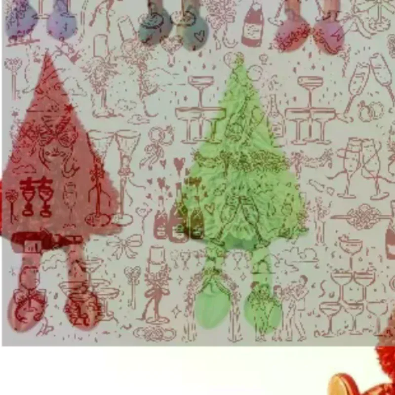 3D Printed Christmas Tree Figurine Eco Friendly Movable Joints Multiple Colors Perfect For Xmas Home Decor Holiday Gifts