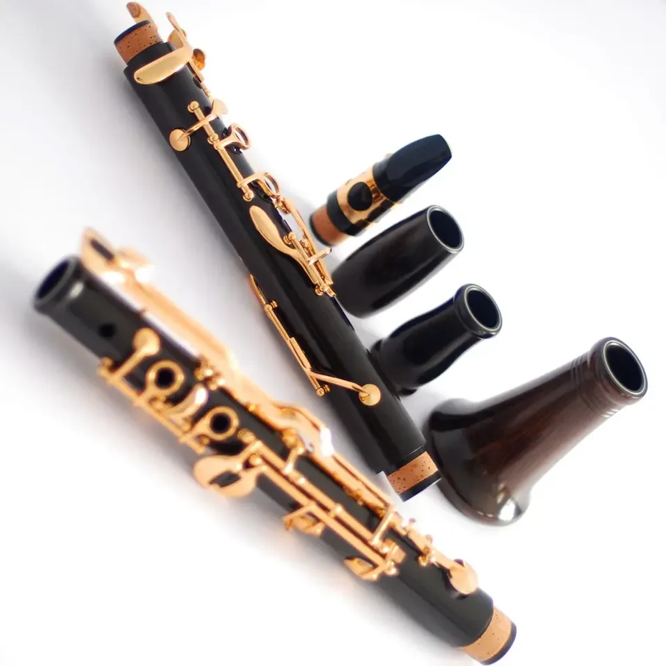 Beginners gold plated clarinette ebony G clarinet OEM Instrument