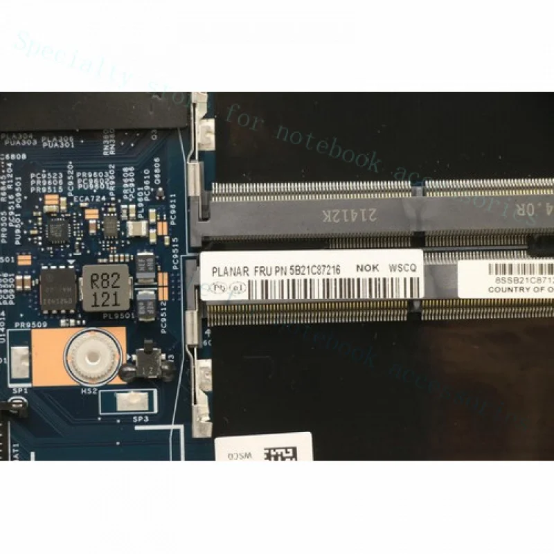 A++For Lenovo ThinkPad P1 Gen 3 5B21C87216 i7-10850H T2000 Laptop Motherboard