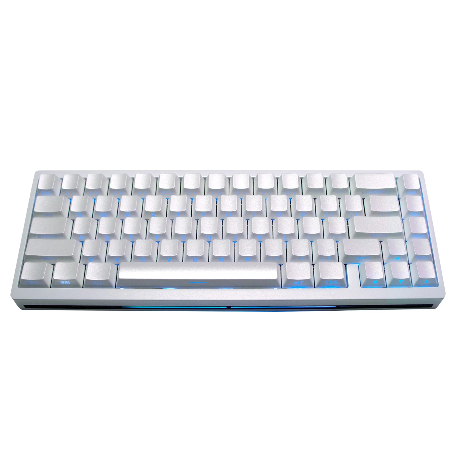 PBT Double Shot Side Printed Pearl White Cherry Profile Keycap Keycaps 80 Keys for 60/61/64/65/67/68 Mechanical Keyboards