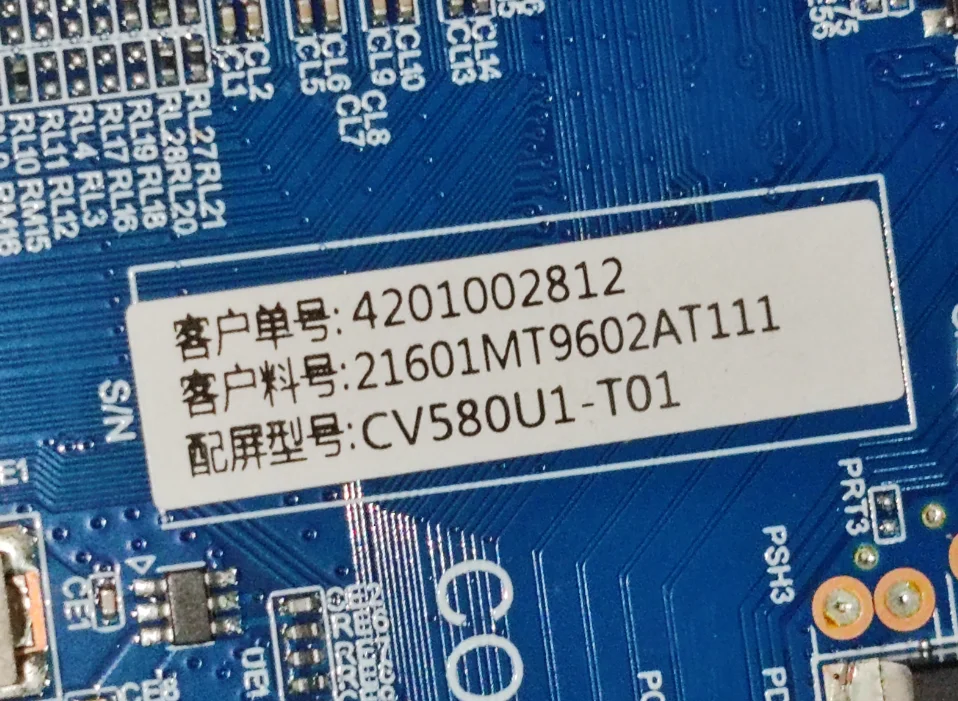 TPD.MT9602.PB763(T)  EL.MT9602PRO-FG95 LED TV motherboard  for CV580U1-T01 or CV500U2-T01  72--87V 700ma 95W