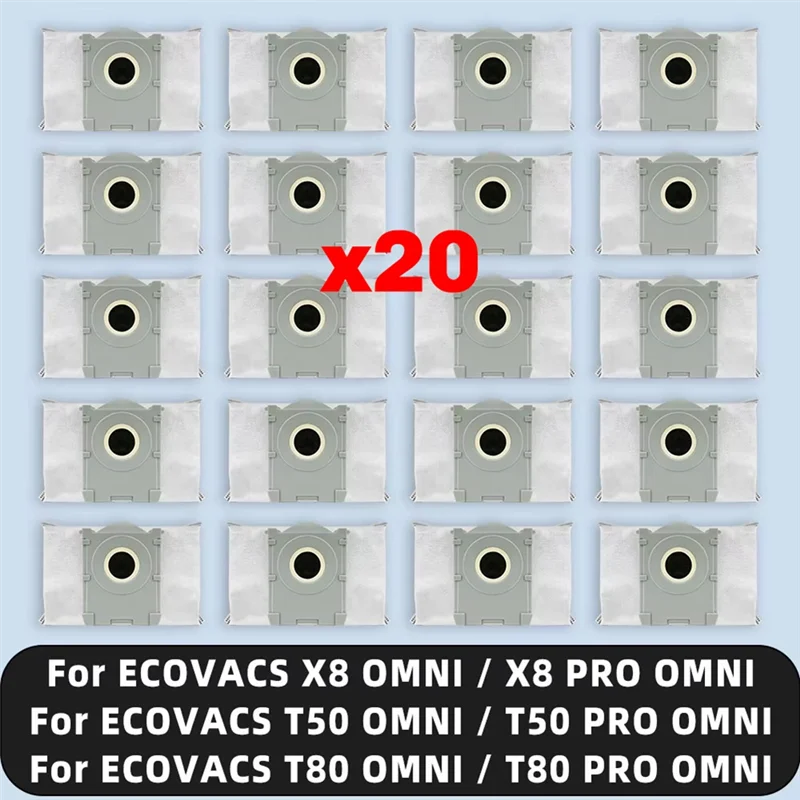 ECOVACS X8 OMNI / X8 PRO OMNI / T50 Max / T50 OMNI / T50 PRO OMNI / T80 OMNI / T80 PRO OMN용 BAAM-먼지 봉투