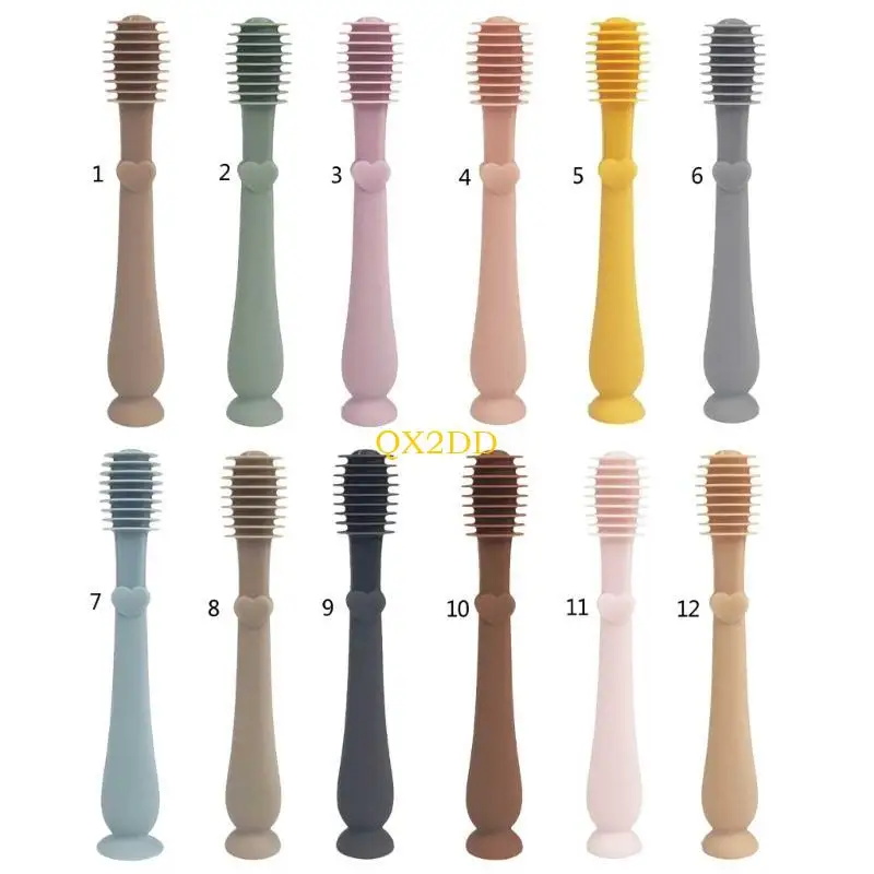 

QX2D Oral-Care Teeth Gum Cleaning Brush for Infants Newborn Baby Training Tooth Brush
