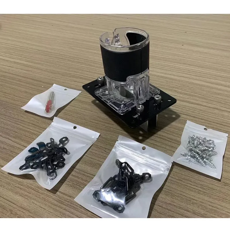 Invisible Connector Slotter 2 in 1 Woodworking Drilling Aid Adjustable Precision Joinery Tool for Furniture Cabinet Making