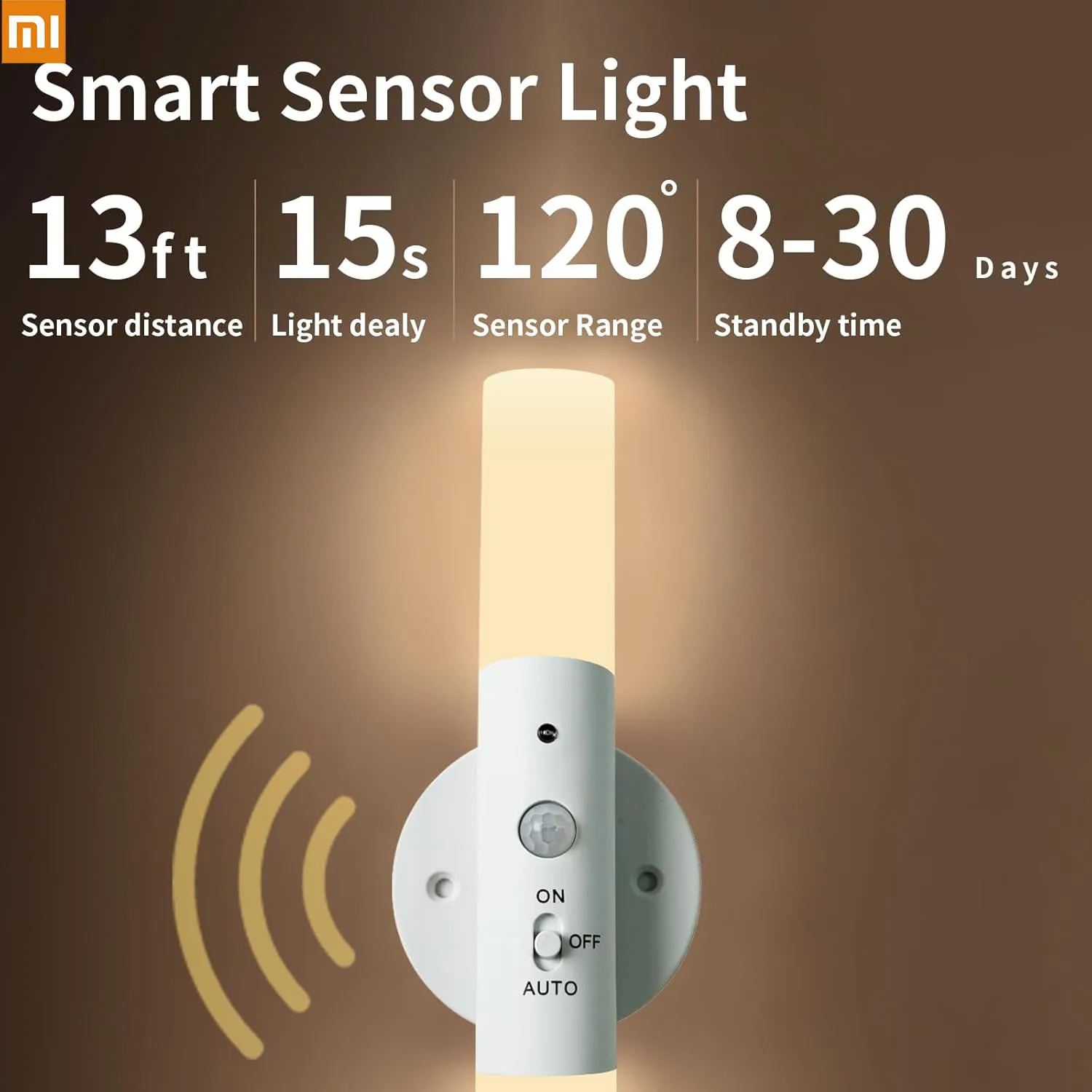 

Xiaomi Night Light Motion Sensor Rechargeable Wireless LED Wall Lamp 360°Rotation Magnetic For Room Kitchen Stair Cabinet Lights