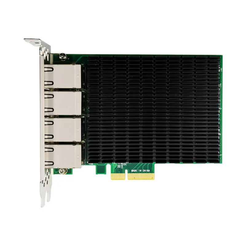 Six / Eight  Port Gigabit PCIe x4 Network Card RJ45 PCI Express Lan Ethernet Server Adapter Intel I350 NIC