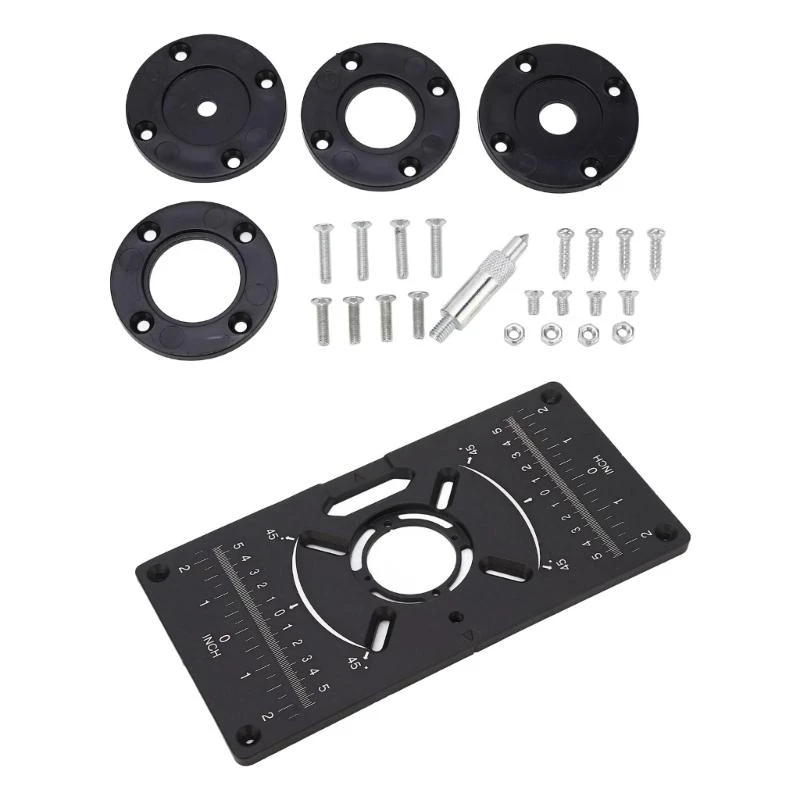 

Aluminum Router Table Insert Plate for Various Woodworking Applications