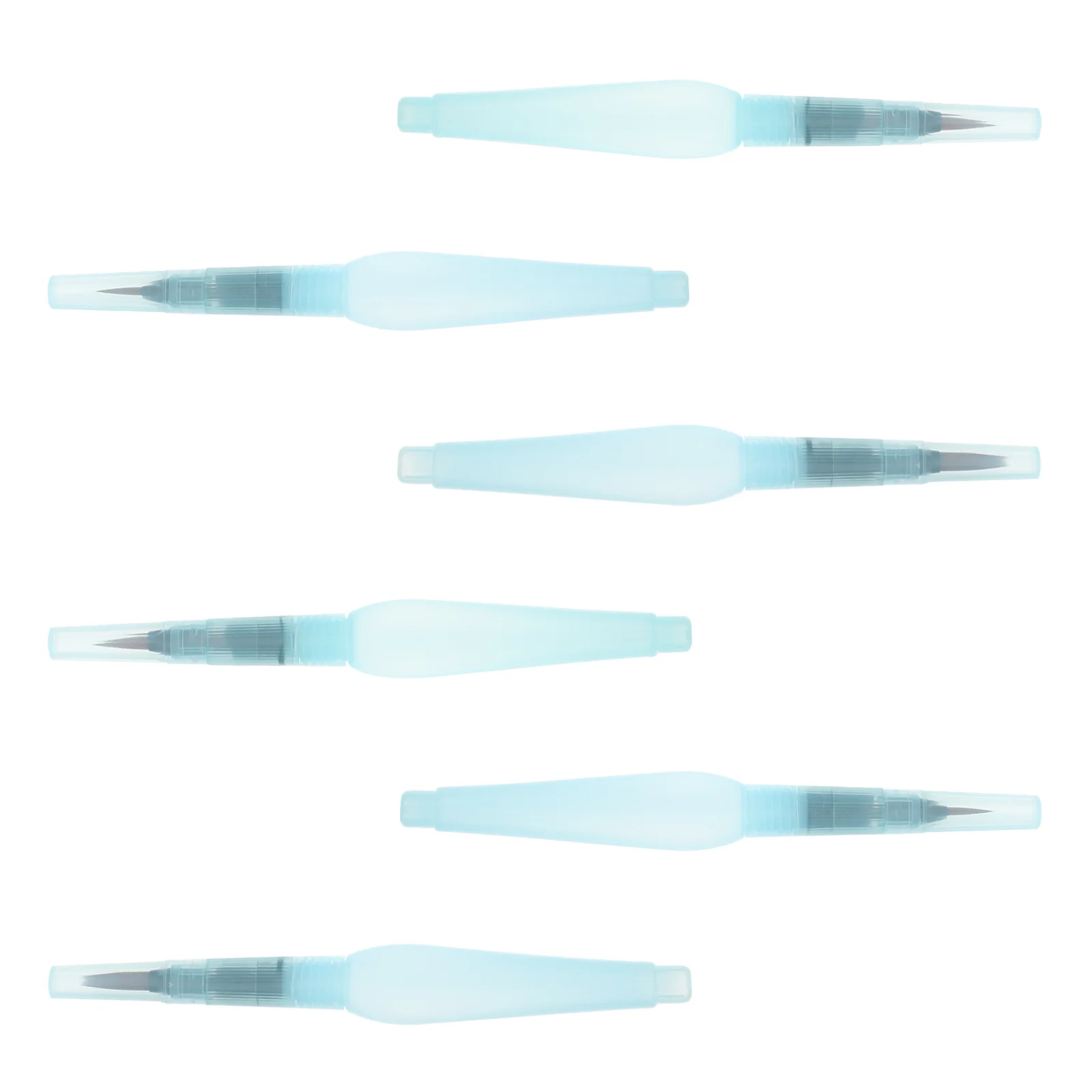 6 قطعة أقلام ملونة فرشاة ألوان مائية أقلام للرسم ملحق إعادة الملء الحبر التحكم في التدفق أداة الرسم لوازم الفن #6