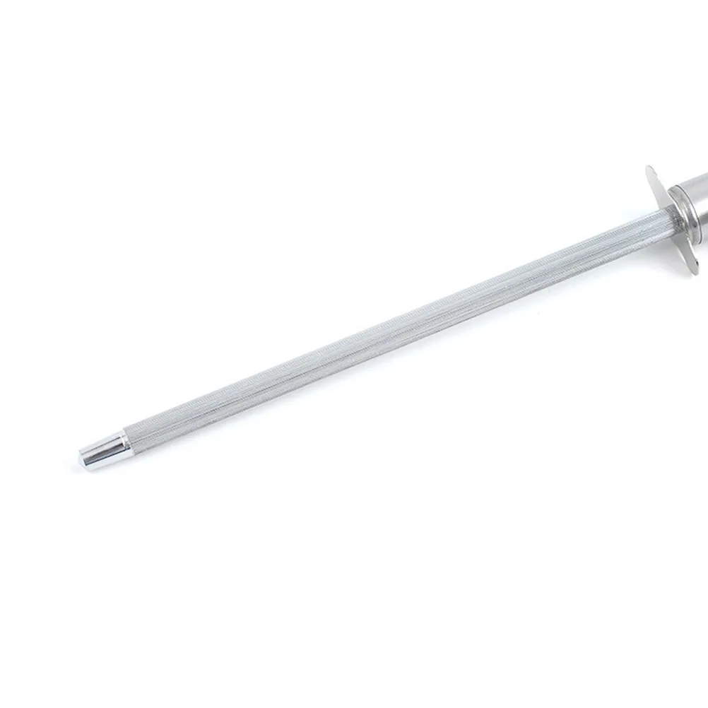 

Stainless Steel Sharpening Rod Ergonomic Handle Hanging Loop Sharpens All Knives Serrated Blades Home Kitchen Chef Sharpener