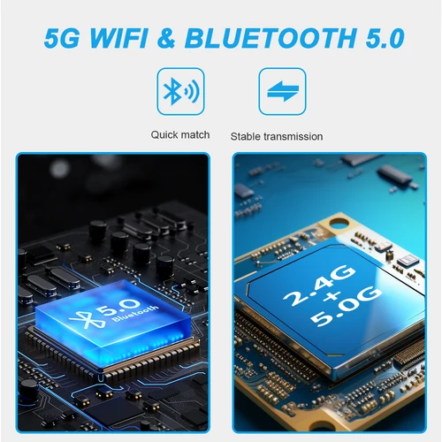 Imagen 2 del producto Adaptador inalámbrico Carplay Android Auto 2 en 1 Dongle inteligente 2025 5G WIFI para iphone teléfono Android para Volvo Benz Mg Kia Chery VW