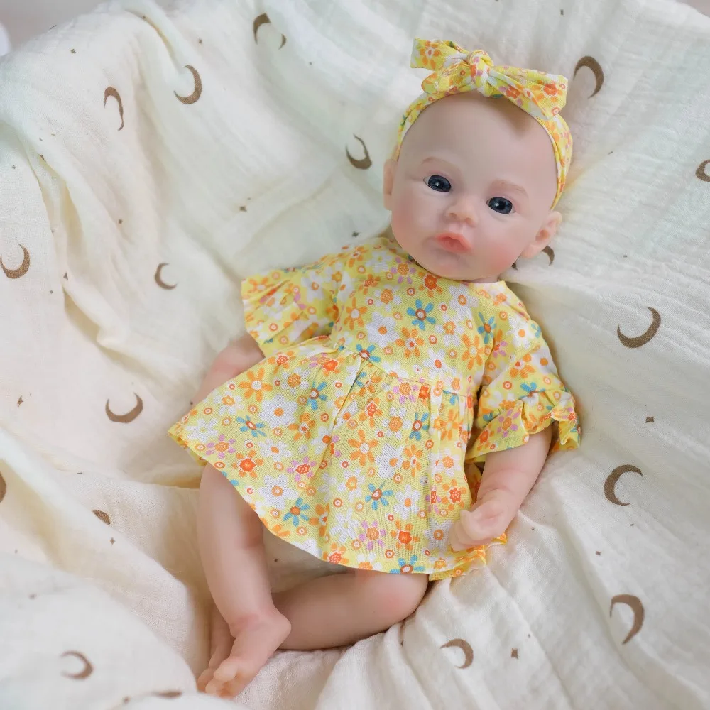 12 '' Super Soft Silicone Reborn Baby Doll Prato Collezione ad alta quantità Bambola Estensibile Realistico Neonato Bocca Può aprire