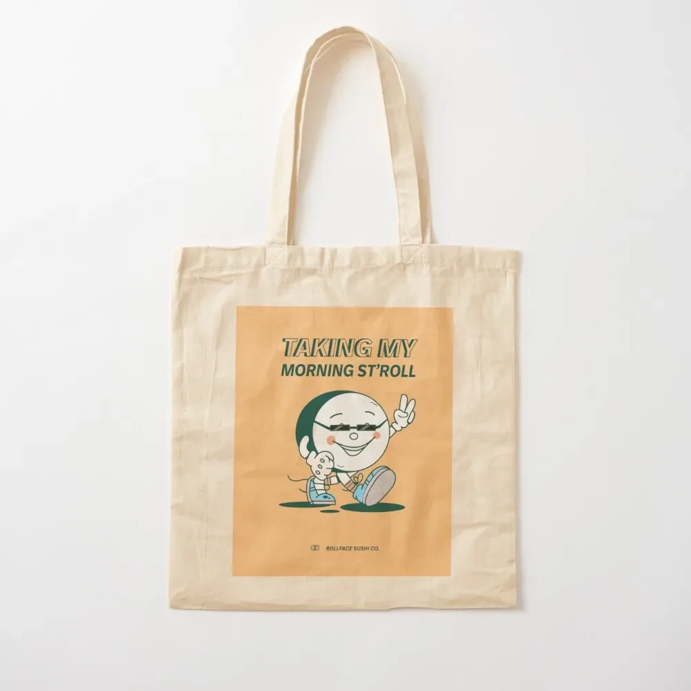 Sushi Walking The Morning St'Roll Tote Bag shopping bag Handbags supermarket folding bag canvas tote