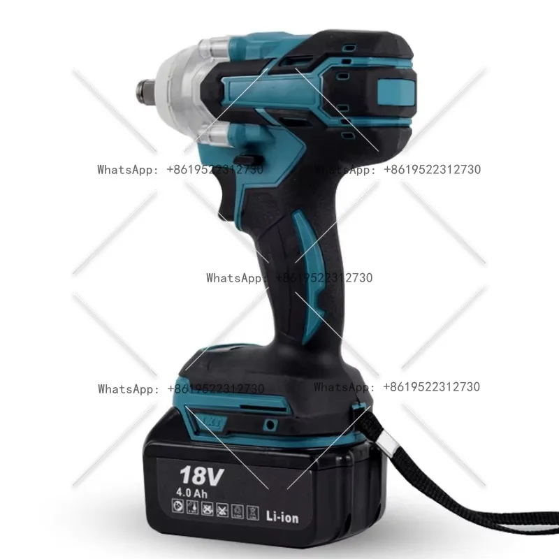 مفتاح ربط كهربائي بدون فرش مفتاح كهربائي لاسلكي 1/2 بوصة متوافق مع Mak 18 فولت بطارية مفك أداة كهربائية #2