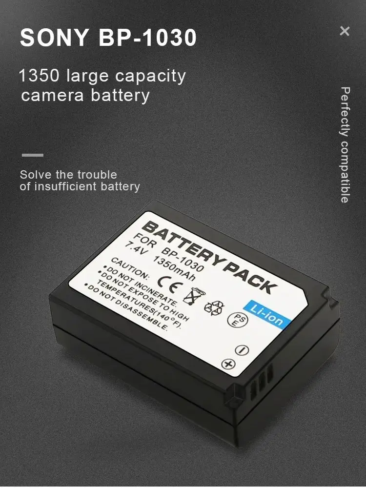 BP-1030 Bateria 1350mAh Akumulatory do aparatu Samsung NX200 NX200RS NX210 NX2000 NX300 NX1000 NX1100 BP1030B — zdjęcie produktu 7