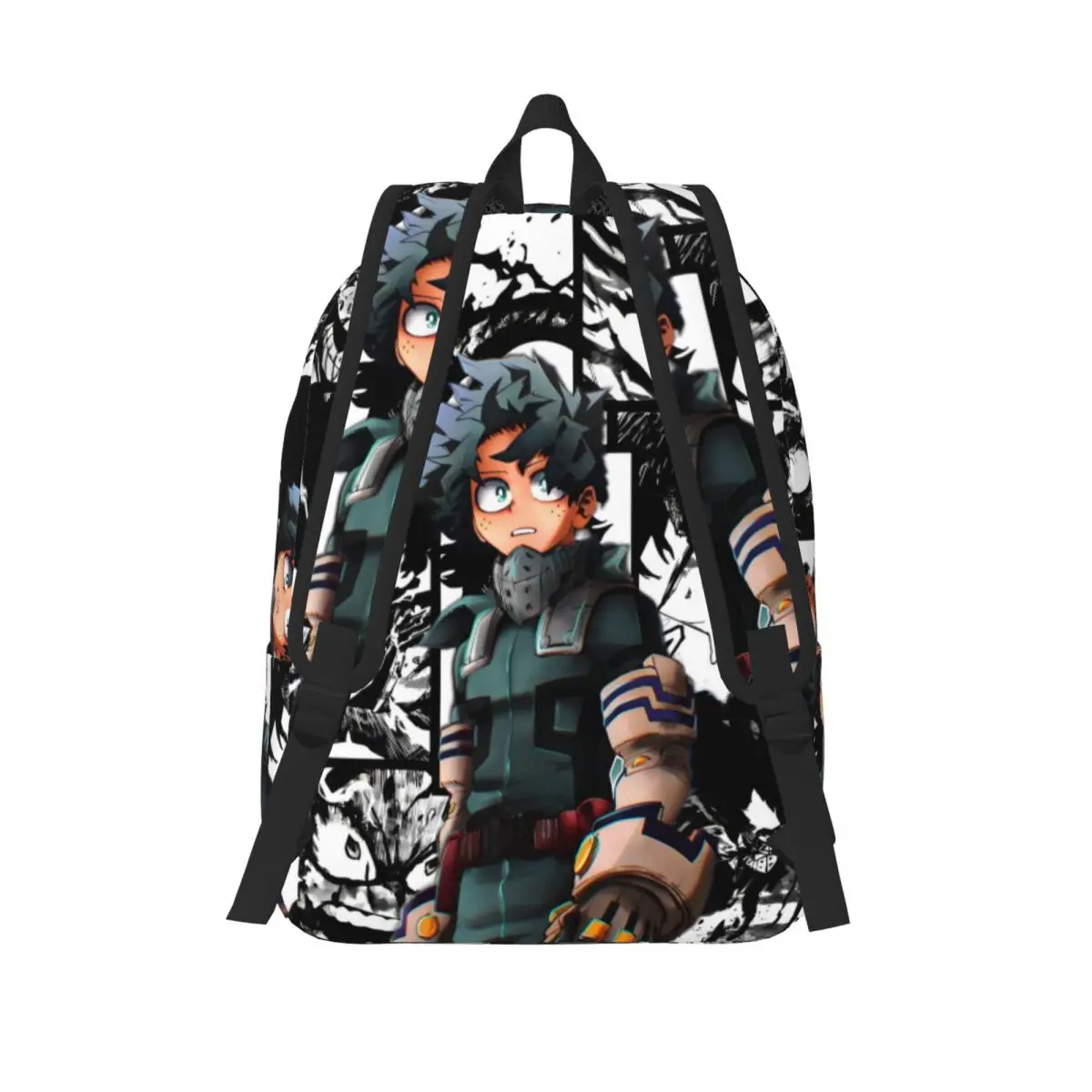 My Hero Academia Izuku Midoriya 배낭 남성용 여성용 쿨 학생 비즈니스 데이 팟 일본 애니메이션 대학 캔버스 가방 선물