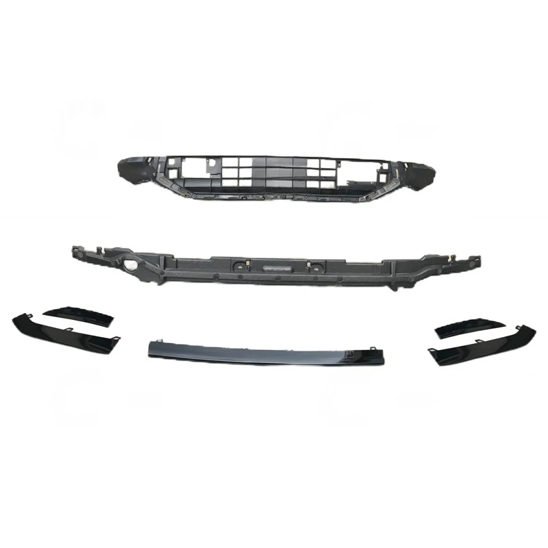 Car Accessories Modified Pp Material Bumper With Grille For Body Kit 2020+ Front Lip