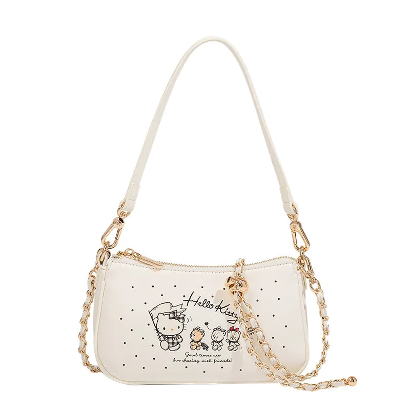

Hello Kitty Chain Shoulder Bag Crossbody Purse Handbag for Women Cute Sweet Chic Luxury Fashion Accessory Daily Use