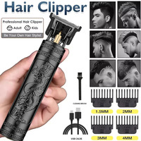 Vintage T9 Electric Hair Cutting Machine Hair Clipper Professional Men Shaver Rechargeable Barber Trimmer for Men Dragon Buddha