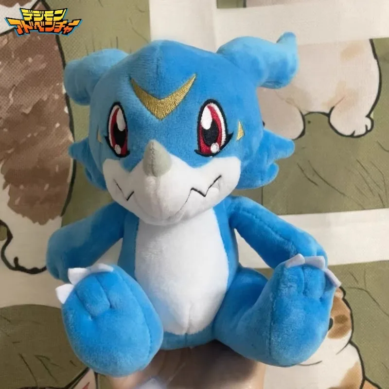 Digimon-muñeco de Peluche de Anime v-mon, Peluches de dibujos animados Kawaii, decoración de habitación, almohada de Peluche para niños, adorno, regalos de vacaciones