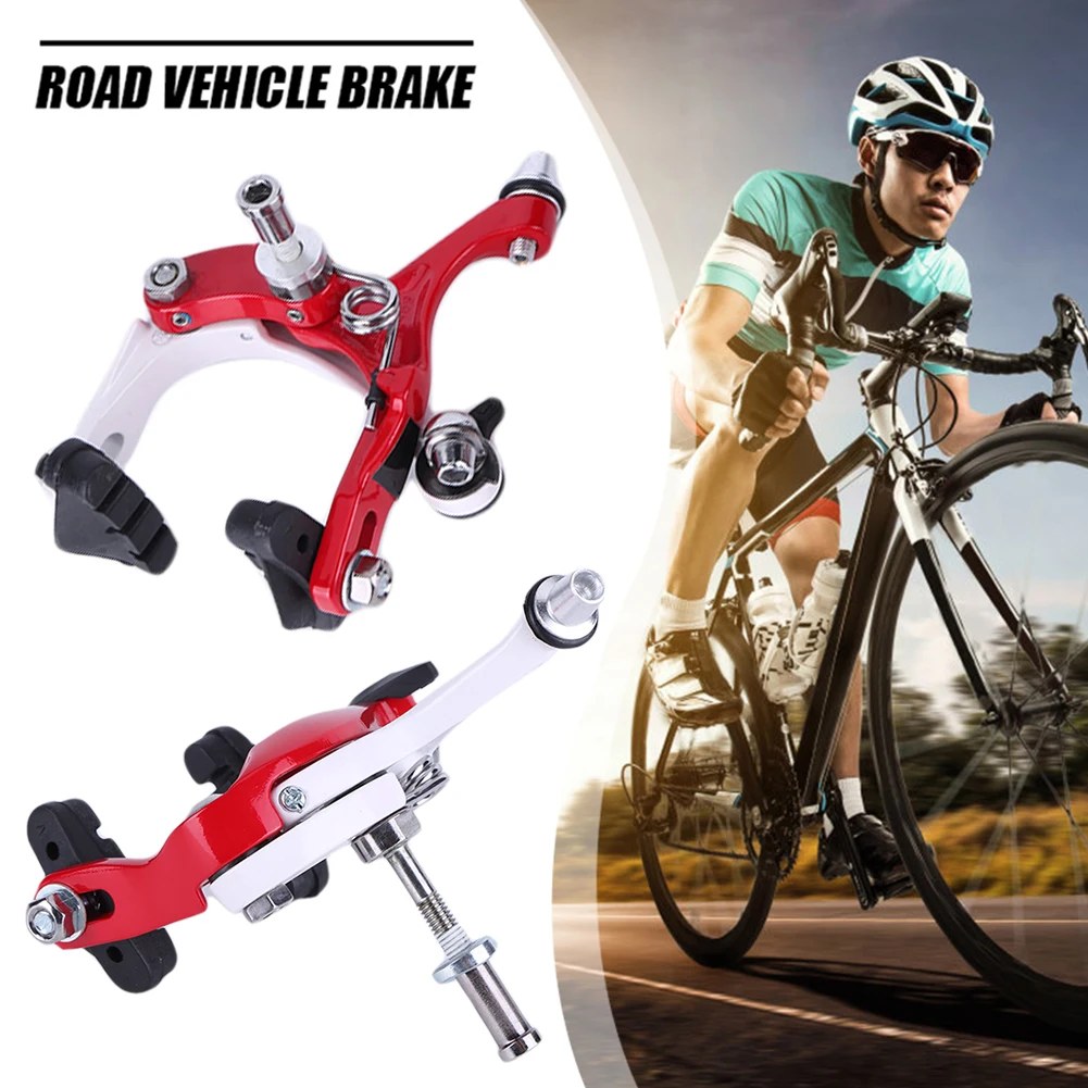 

Aluminum Alloy Road Bike C Brake Calipers Front and Rear C Caliper Brake for Fixed Gear Bikes Road Bikes Bike Accessories
