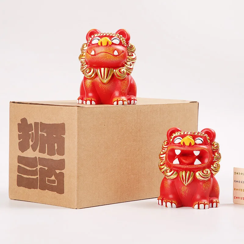 

Medium sized Little Lion 6cm Cute Creative Lion 300 Stone Lion Xiamen Gulangyu Souvenir Small Ornament