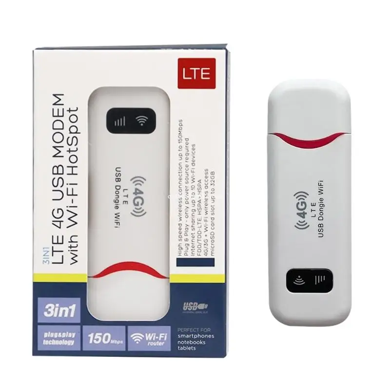 Módem WiFi USB LTE, punto acceso portátil viaje velocidad, enrutador portátil, envío directo