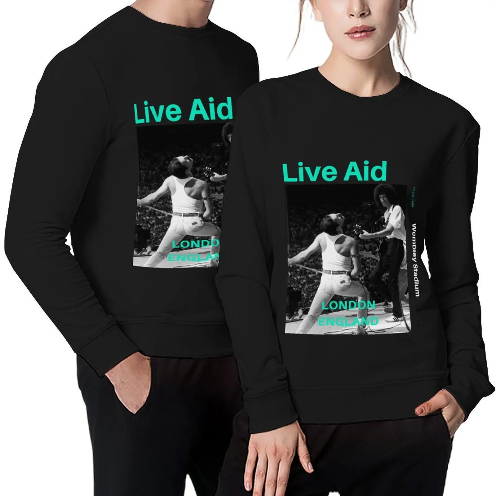

Live Aid at Wembley Pullover men's clothing men's coat autumn jacket men aesthetic clothing hooded sweatshirts