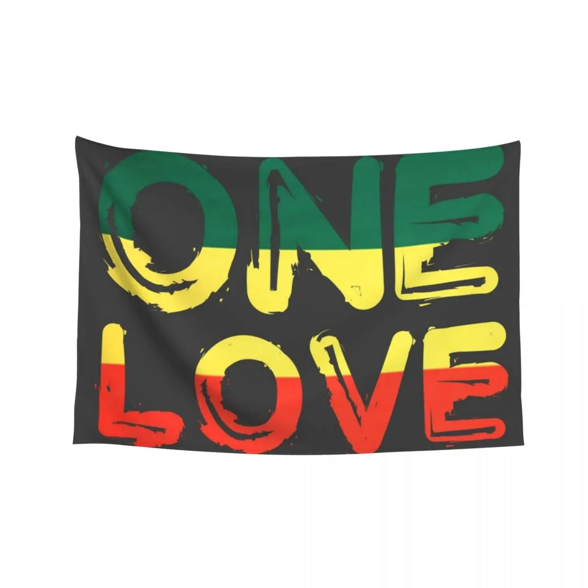 

One Love Reggae Peace Weed Rasta Chill Stoner Quote Tapestry Room Decor Korean Style Hanging Wall Anime Decor Tapestry