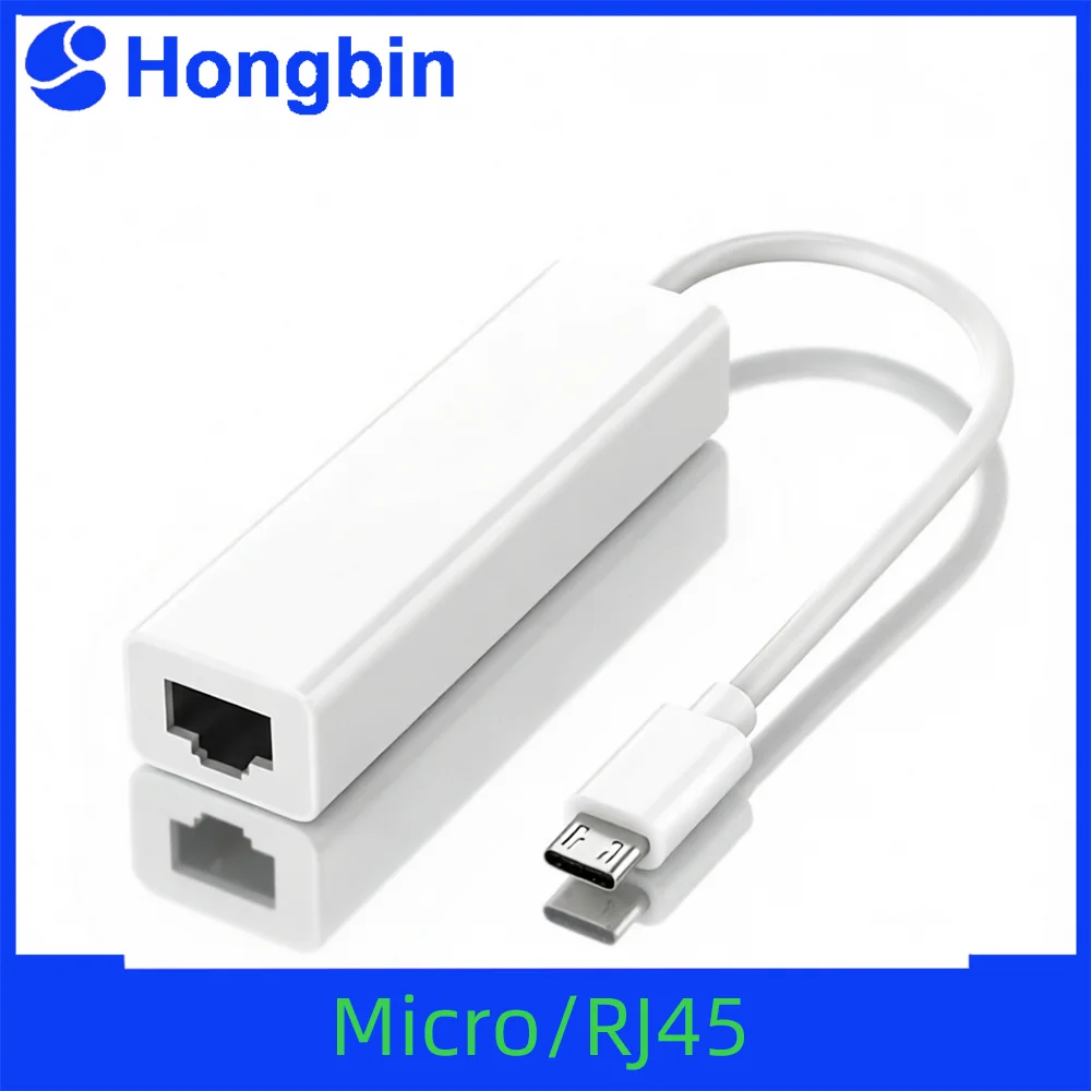 Micro USB Android Tablet with Built-In Wired Network Card And Independent MAC Address Micro to RJ45 Adapter