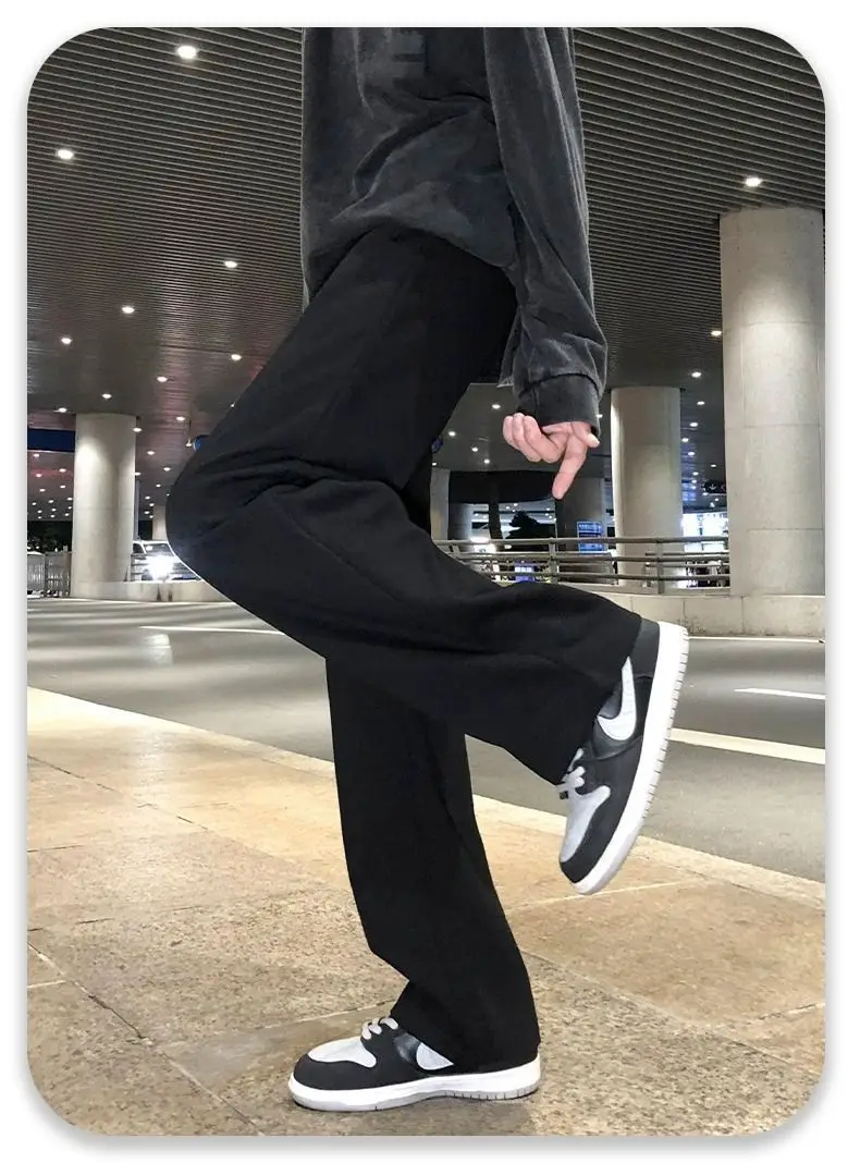 

Хлопковые гигиенические брюки, мужские спортивные брюки, мужские весенне-осенние повседневные американские мужские модные брендовые свободные прямые трубки