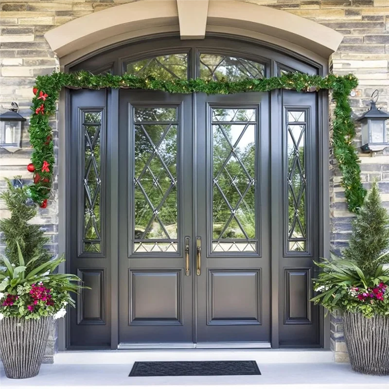 

A25F-вешалка для гирлянды, регулируемая для входной двери, подходит для дверей 32-39 дюймов, сверхмощный держатель для украшения Рождества и Хэллоуина