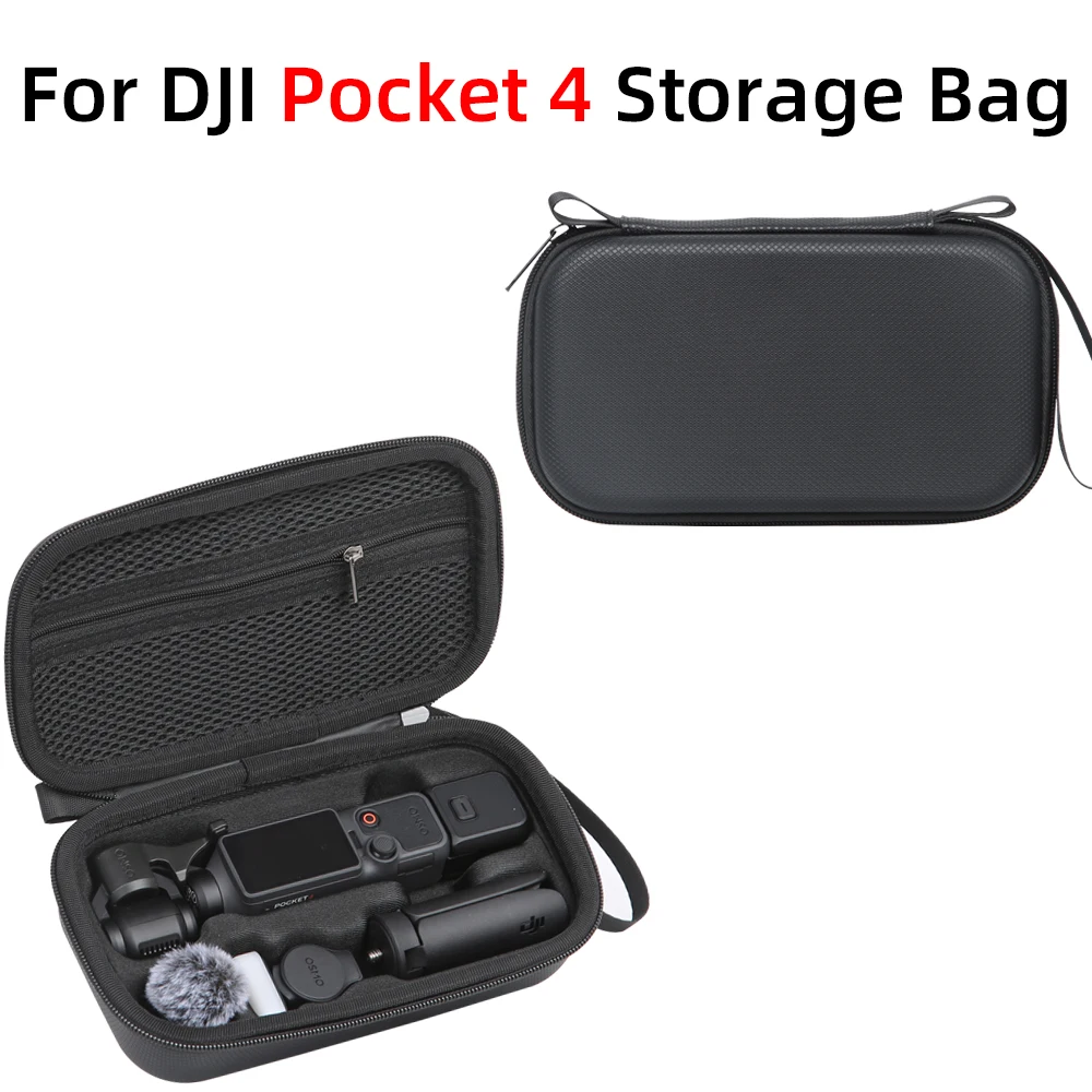 

High Capacity Carrying Case for DJI Osmo Pocket 4 Portable Storage Bag Travel Protective Handbag